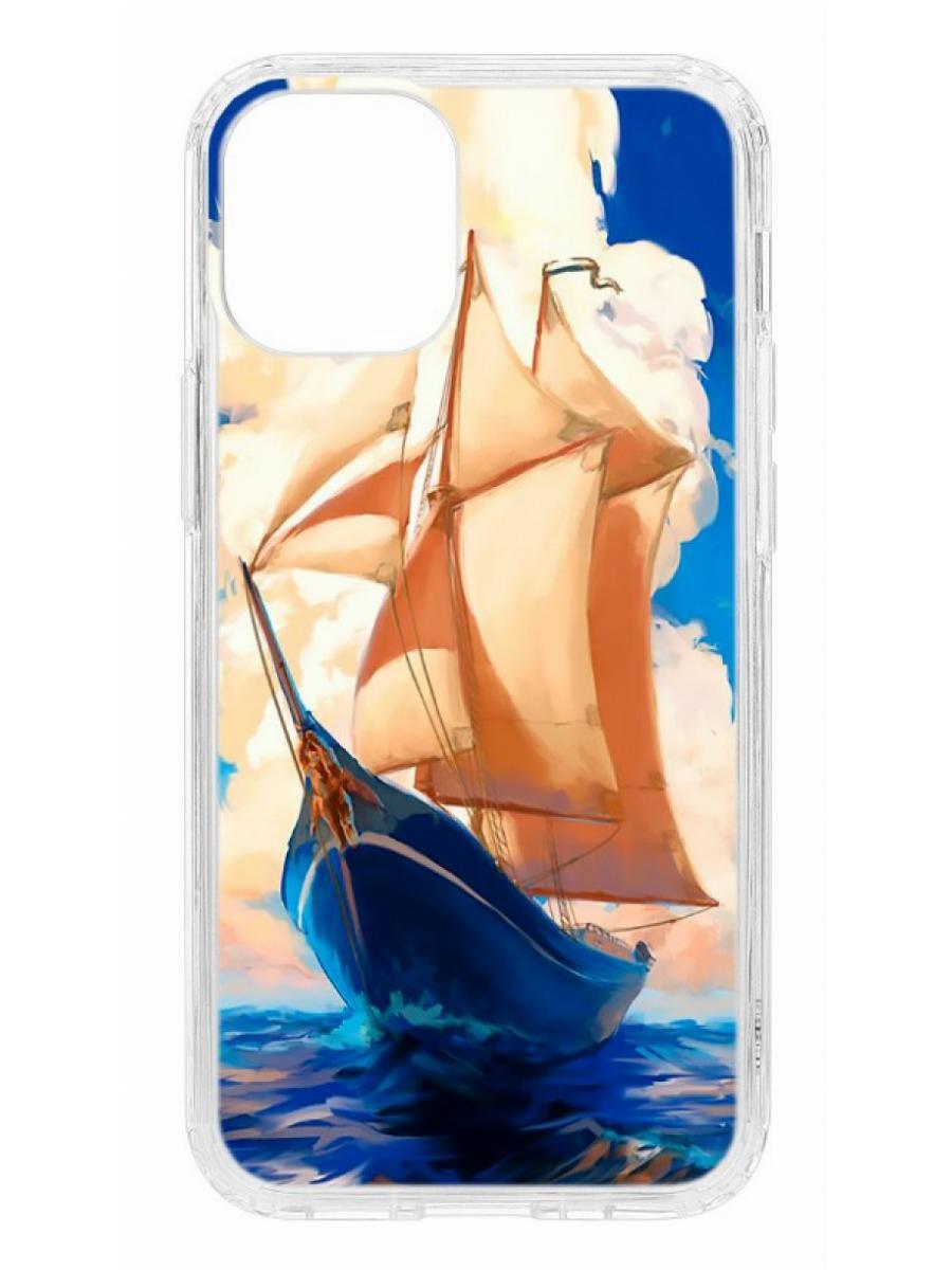 Чехол на Apple iPhone 12 mini Kruche Print Парусник