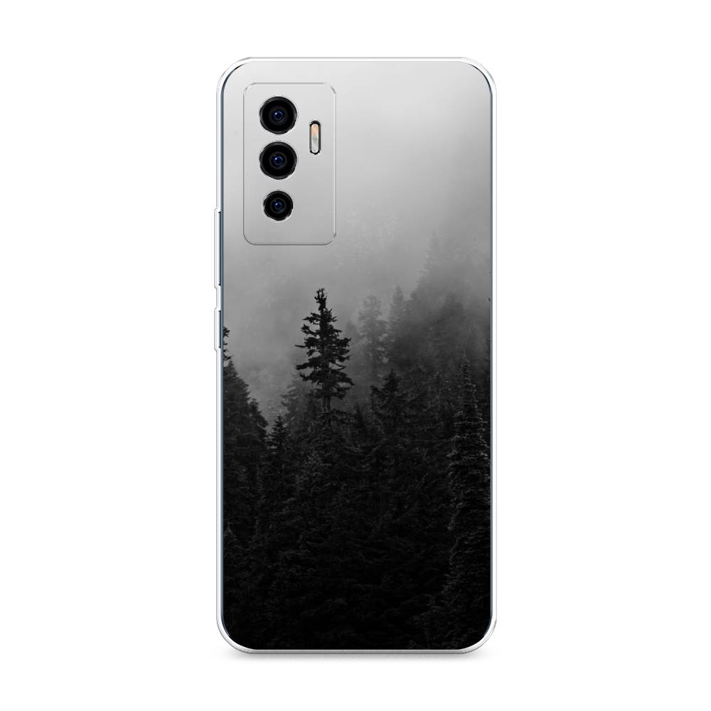 

Чехол на Vivo V23e "Туманный лес", Серый;черный, 265950-2