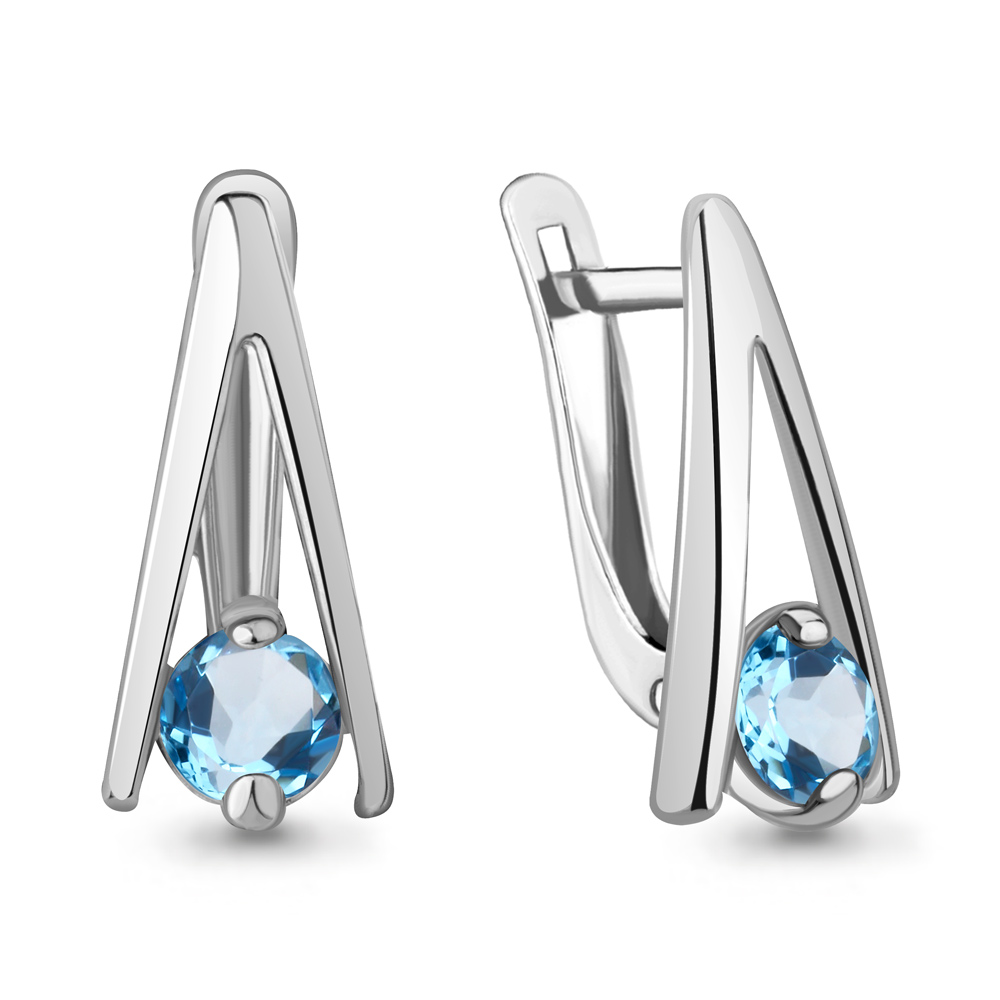 

Серьги из серебра с топазом Aquamarine Aquamarine 4789505_925_р, 4789505_925_р