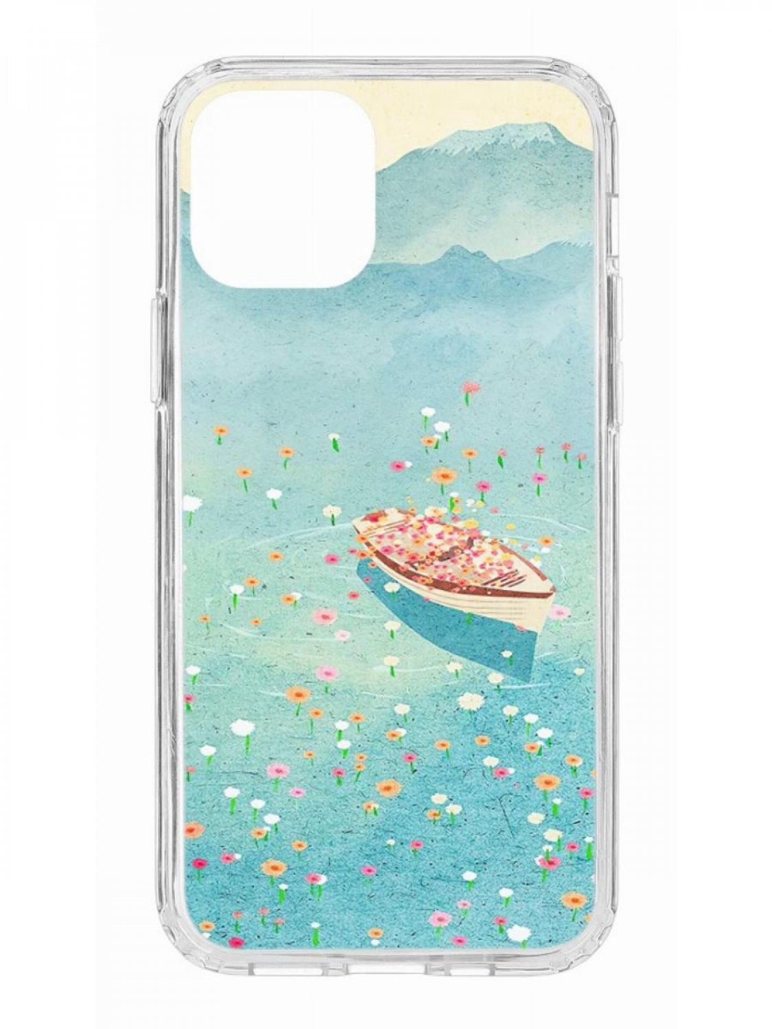

Чехол для Apple iPhone 12/12 Pro КRUЧЕ Print Парусник прозрачный с рисунком