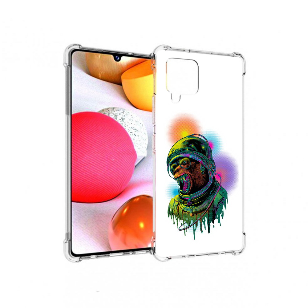 

Чехол MyPads Tocco для Samsung Galaxy A42 медведь космонавт (PT226910.539.466), Прозрачный, Tocco