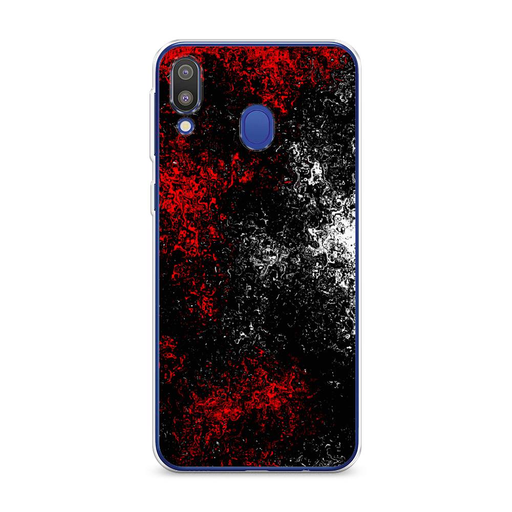

Чехол на Samsung Galaxy M20 "Монотипия", Красный;черный;белый, 27450-3