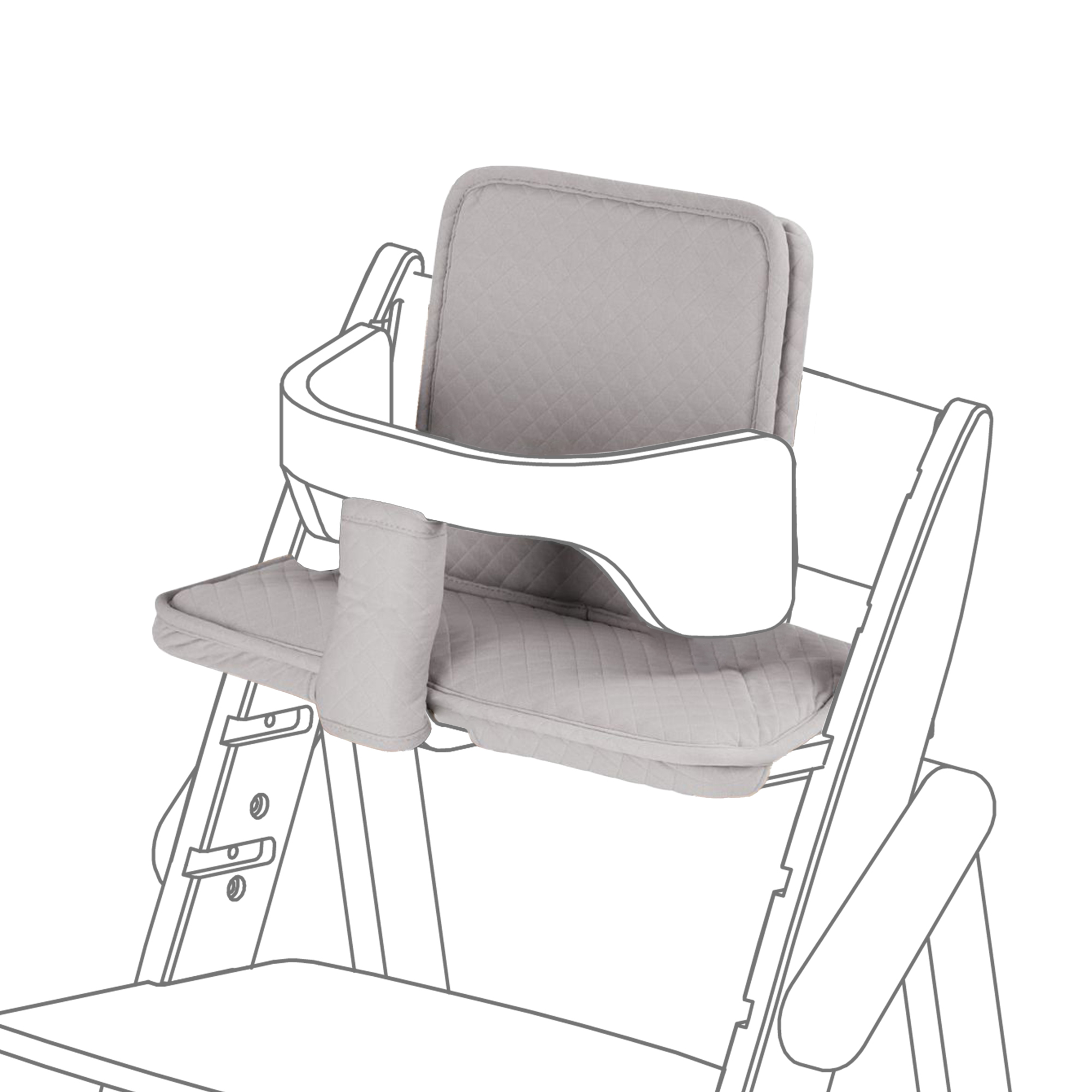 Набор подушек Moji Cushion Set для стульчика Yippy birch 12003342214 набор подушек moji cushion set для стульчика yippy mint 12003342213