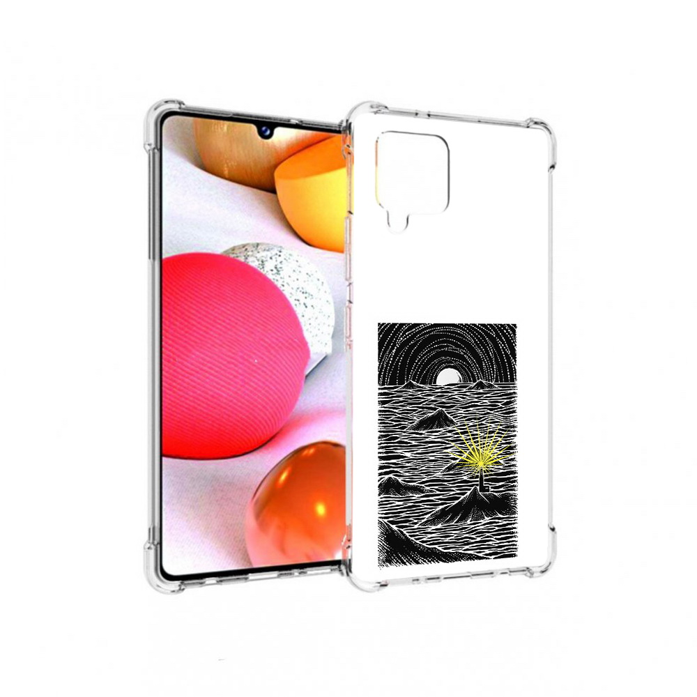 

Чехол MyPads Tocco для Samsung Galaxy A42 маяк в черно белом море (PT226910.539.460), Прозрачный, Tocco