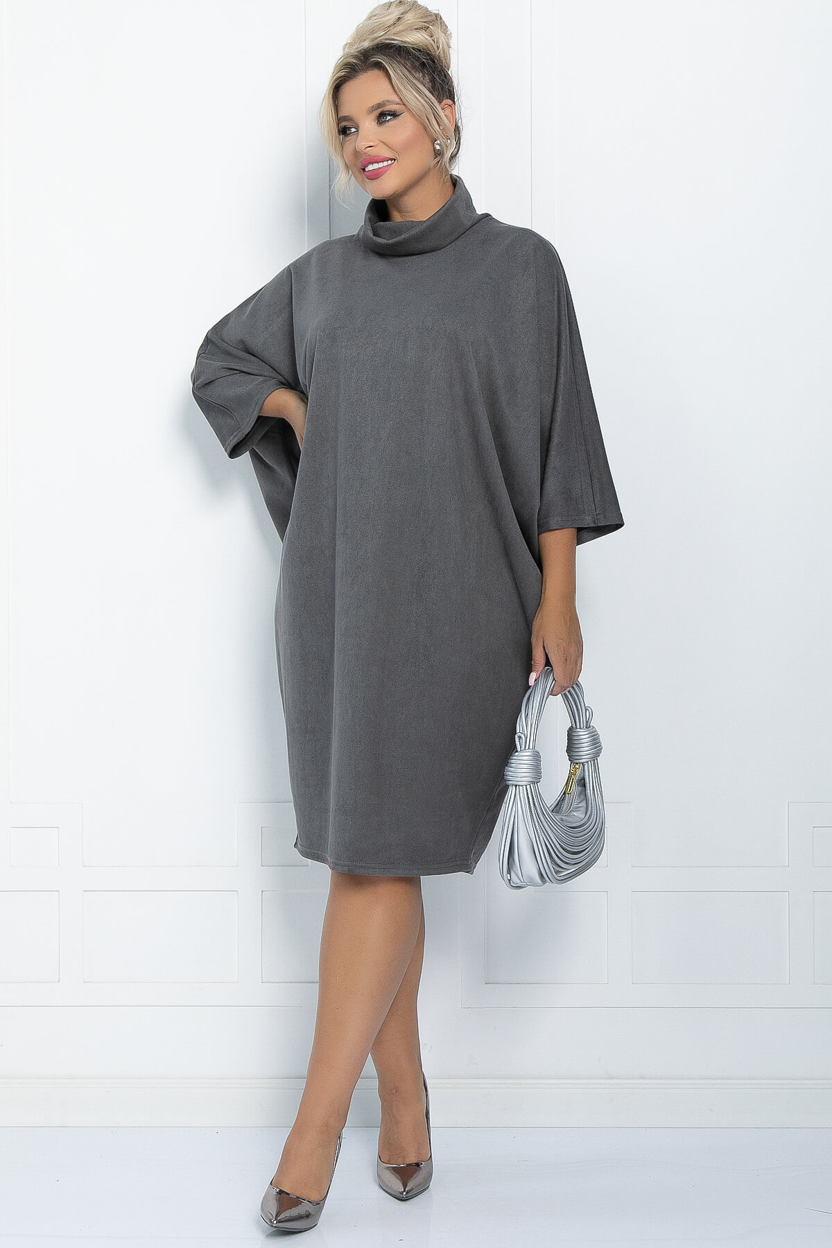 

Платье женское LT Collection Алина серое 52 RU, Серый, Алина