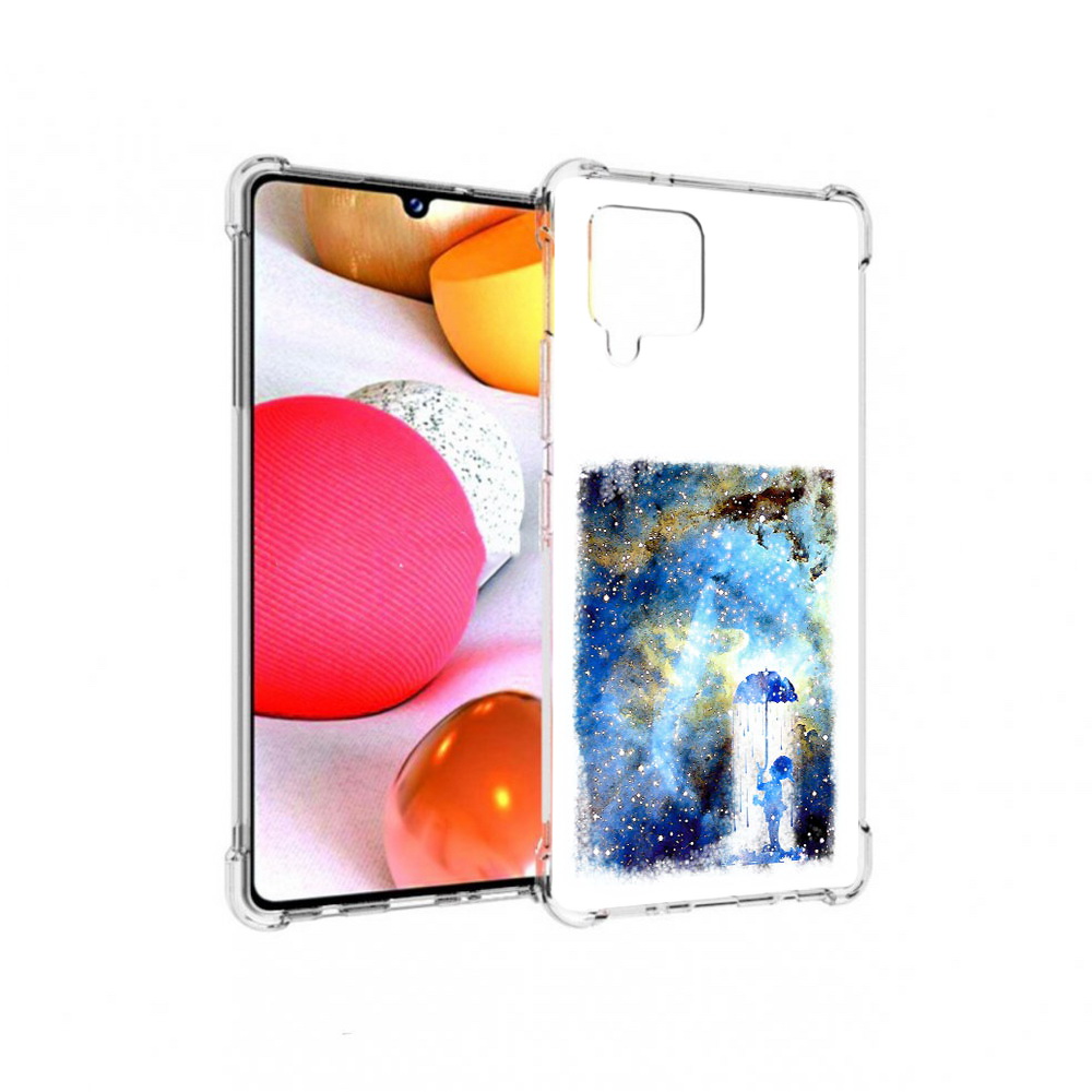 

Чехол MyPads Tocco для Samsung Galaxy A42 мальчик в небе (PT226910.539.455), Прозрачный, Tocco