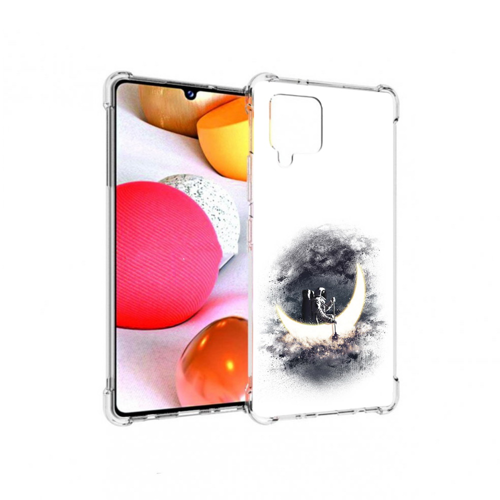 

Чехол MyPads Tocco для Samsung Galaxy A42 лунный путешественник (PT226910.539.448), Прозрачный, Tocco