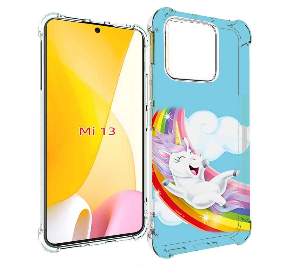 

Чехол MyPads единорог-на-радуге для Xiaomi 13, Прозрачный, Tocco