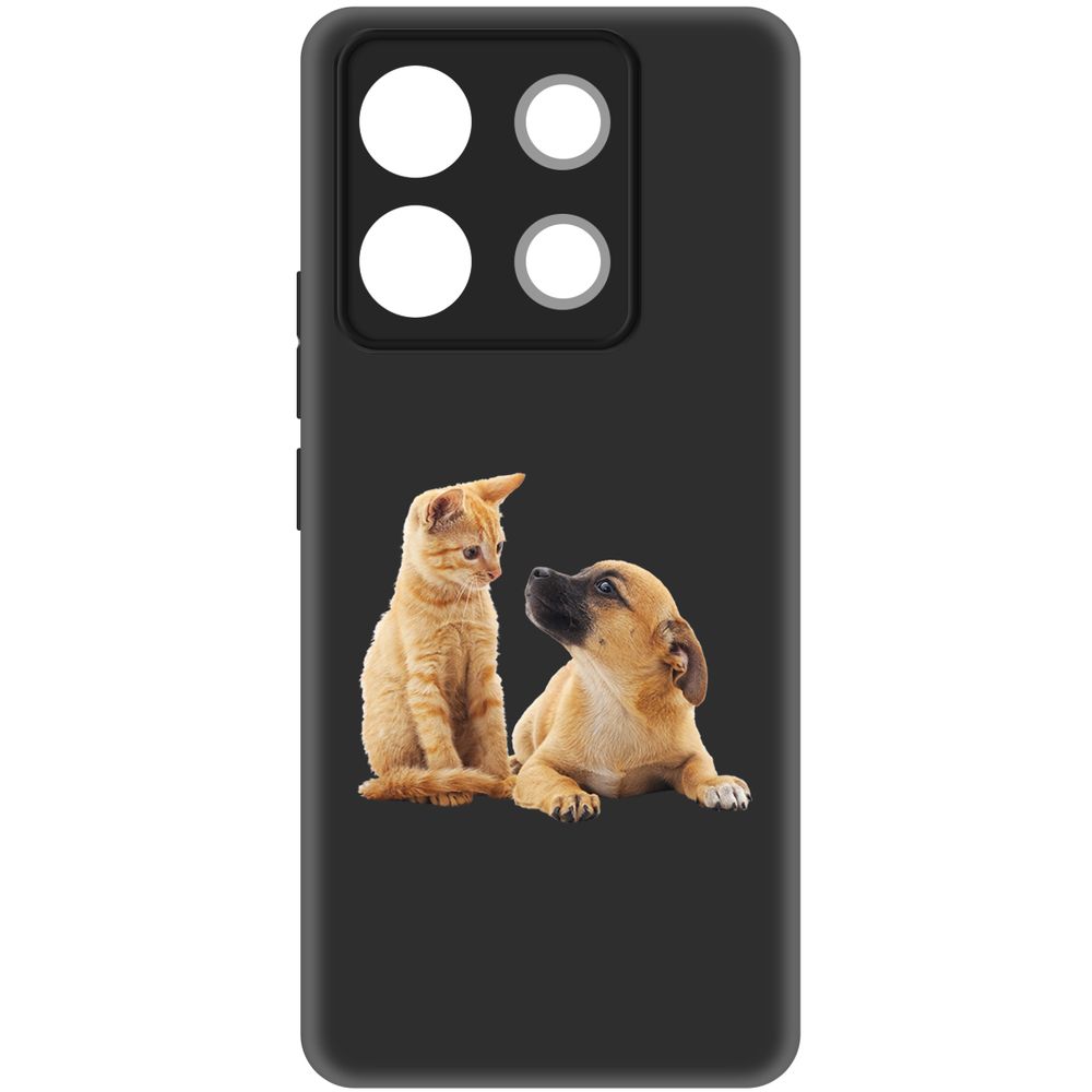 

Чехол-накладка Krutoff Soft Case Лучшие друзья для Xiaomi Poco X6 черный