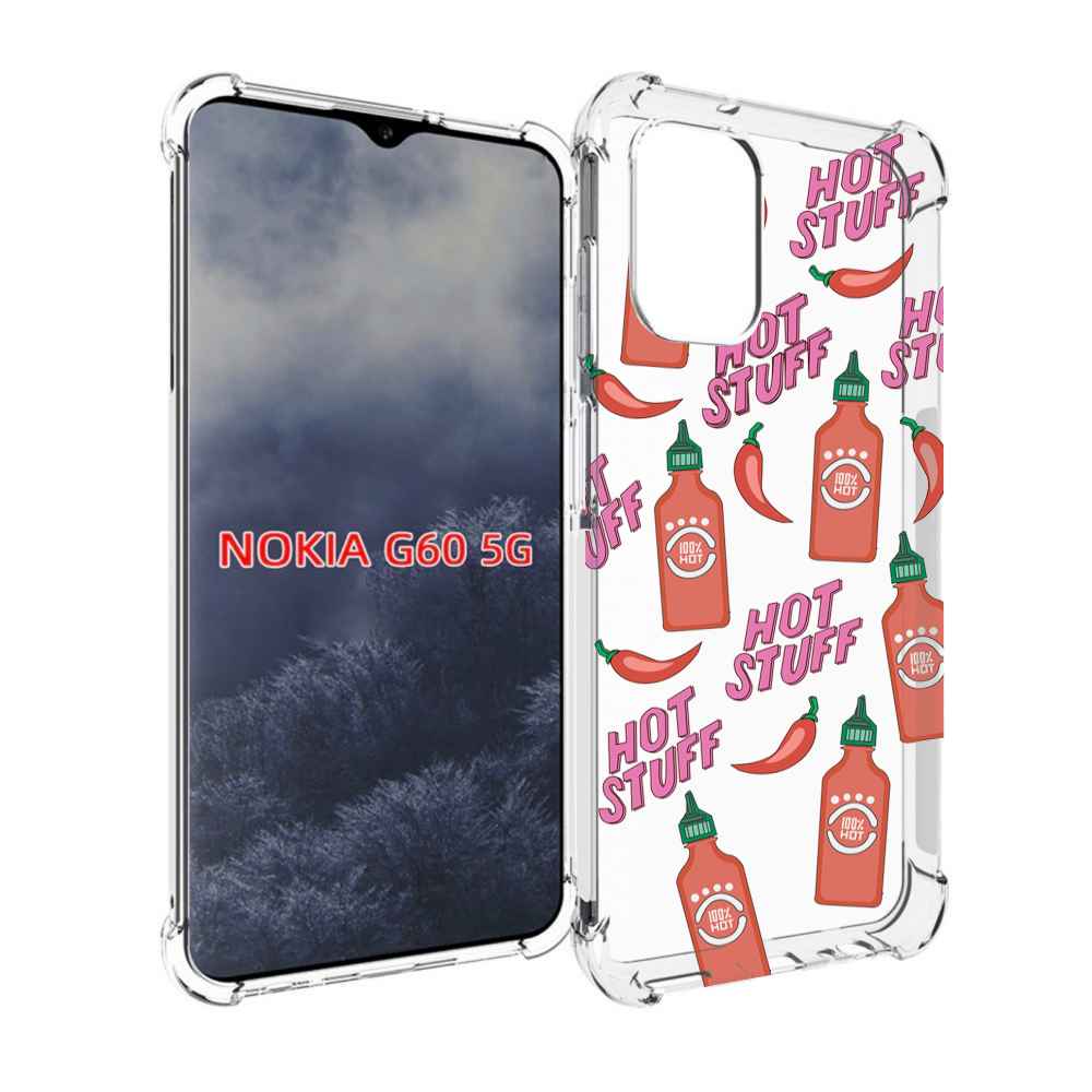 

Чехол MyPads острые-перчики для Nokia G60 5G, Прозрачный, Tocco