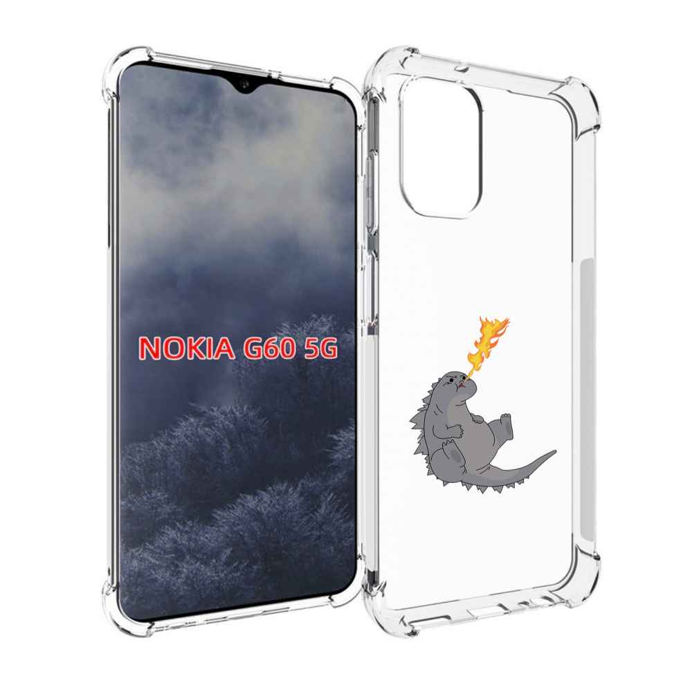 

Чехол MyPads огнедышащий-дракончик для Nokia G60 5G, Прозрачный, Tocco