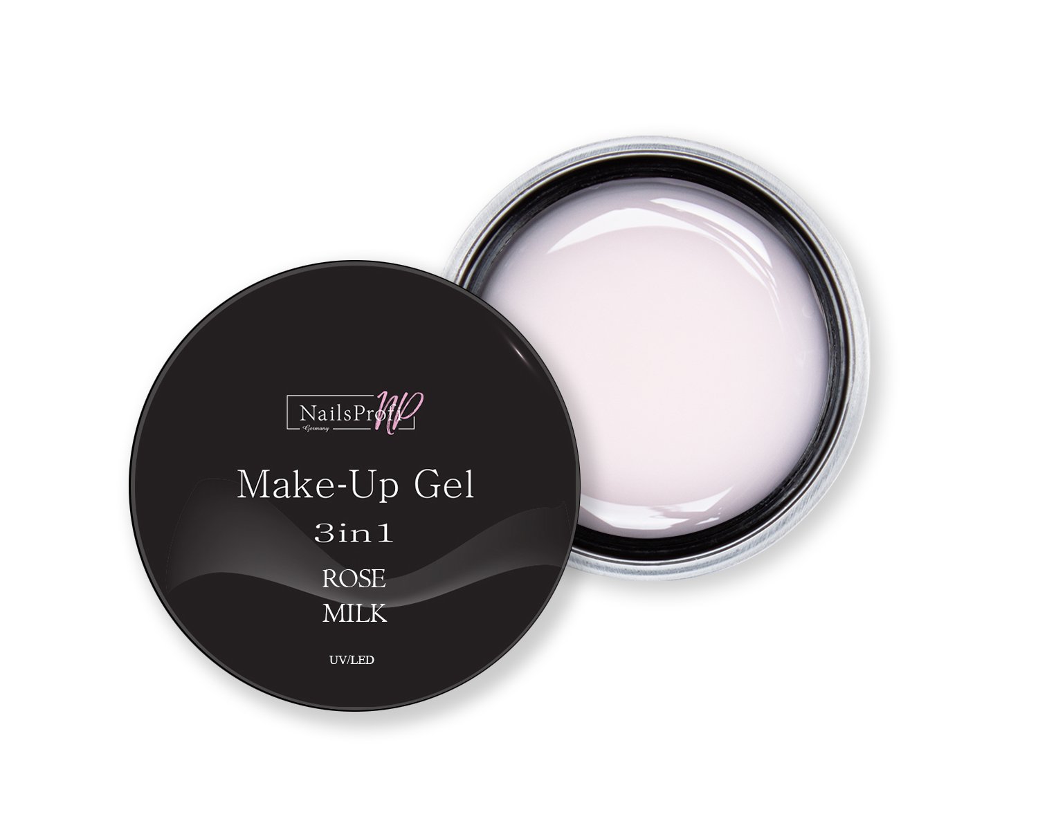 

Гель для маникюра ногтей NailsProfi Make-Up Gel 3in1 Rose Milk - 30 гр, Make-Up Gel 3in1 Rose Milk