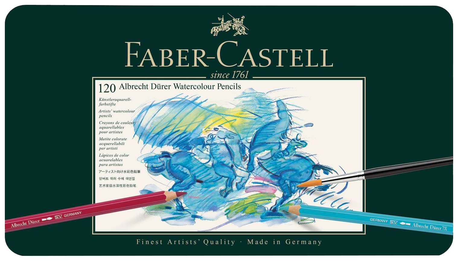 фото Набор карандашей акварельных faber-сastell albrecht durer fr-117511 120 цветов faber-castell