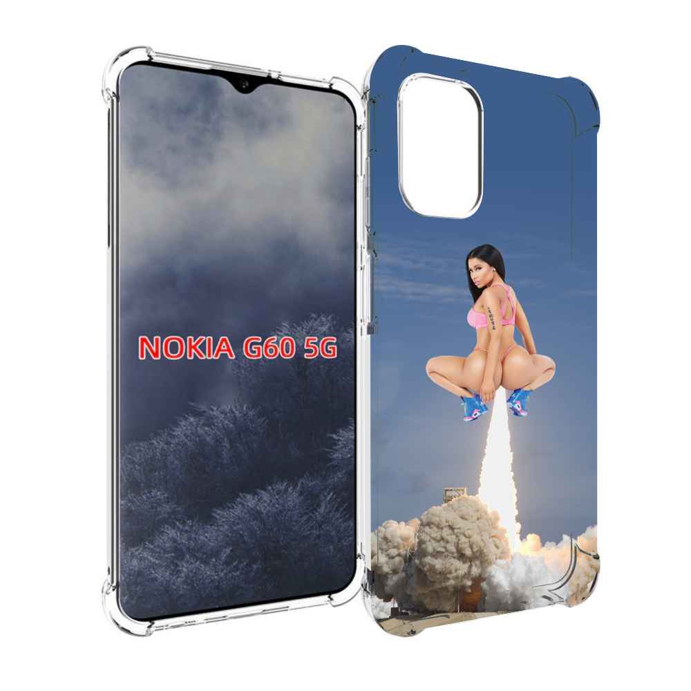 

Чехол MyPads ники-минаж-ракета детский для Nokia G60 5G, Прозрачный, Tocco