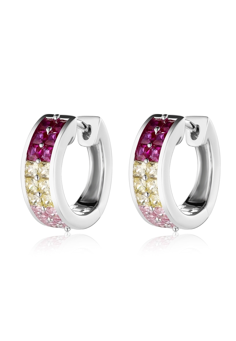 

Серьги конго из серебра с фианитом Ogisana A42491, A42491
