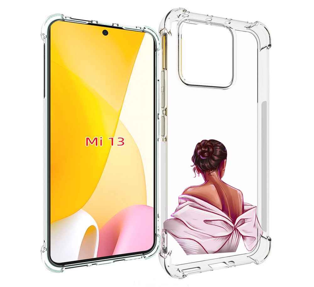 

Чехол MyPads девушка-со-спины женский для Xiaomi 13, Прозрачный, Tocco