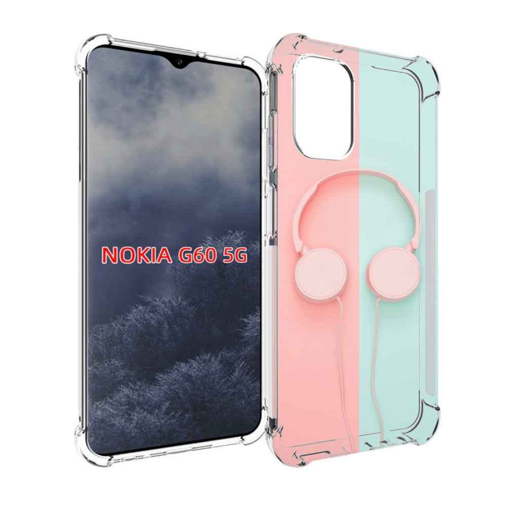 

Чехол MyPads наушники-минимализм для Nokia G60 5G, Прозрачный, Tocco