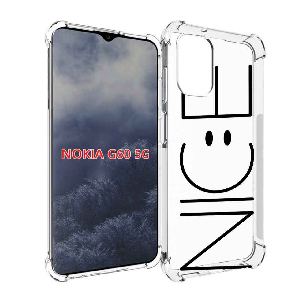 

Чехол MyPads найс-надпись для Nokia G60 5G, Прозрачный, Tocco