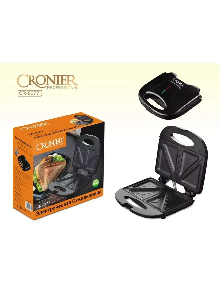 

Гриль Cronier 8377 черный, 8377