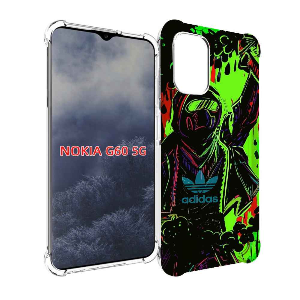 

Чехол MyPads мужчина в красках адидас для Nokia G60 5G, Прозрачный, Tocco