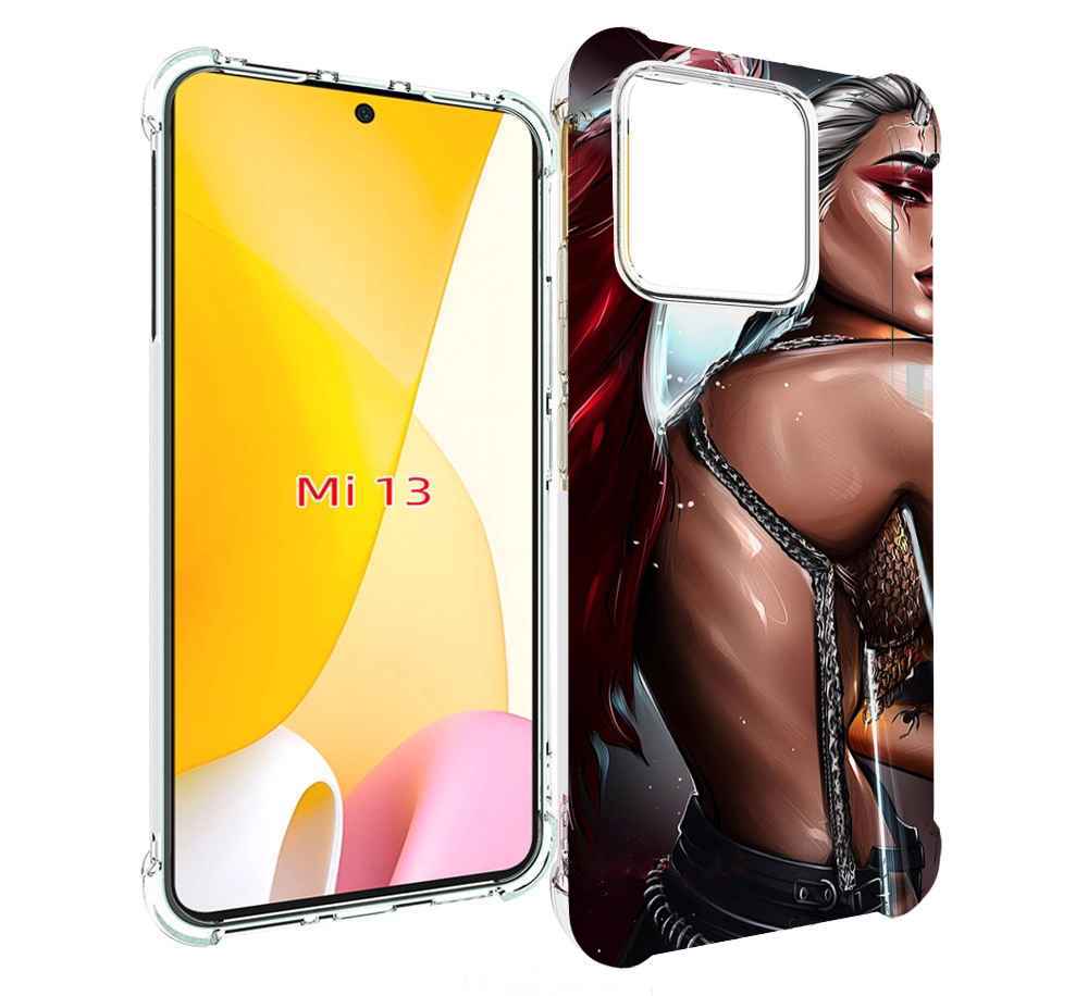 

Чехол MyPads девушка-с-крыльями женский для Xiaomi 13, Прозрачный, Tocco