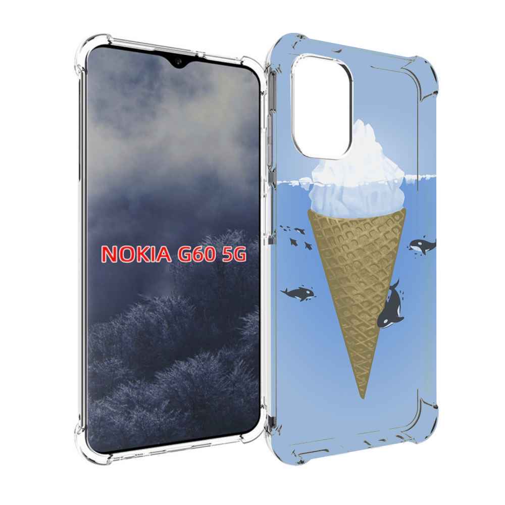 

Чехол MyPads мороженное-у-косаток для Nokia G60 5G, Прозрачный, Tocco