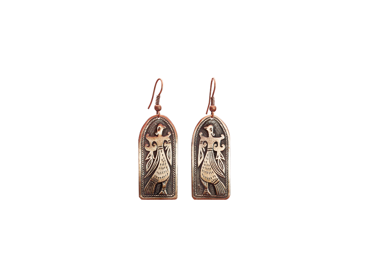 

Серьги подвески из меди Мастерская Алёшиных Т27.22.01.00, Т27.22.01.00