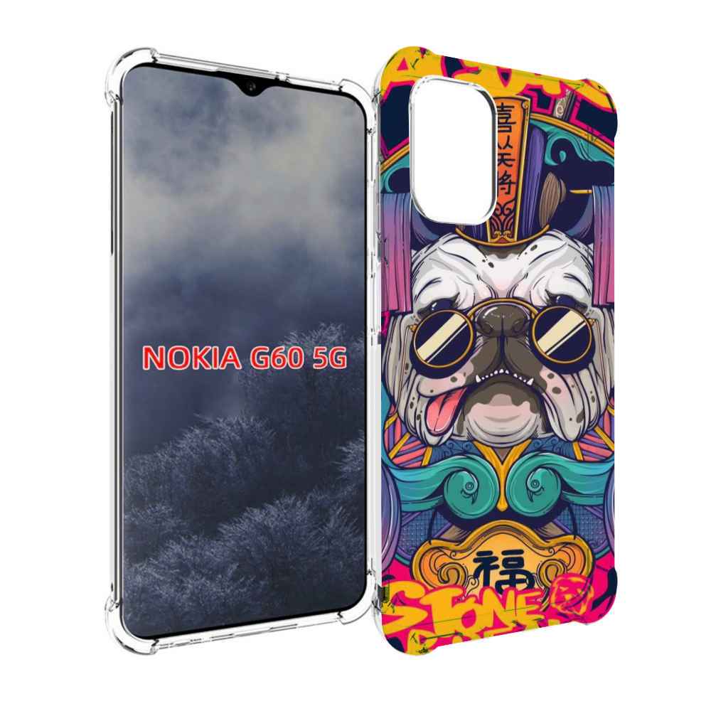 

Чехол MyPads мопс агро яркая для Nokia G60 5G, Прозрачный, Tocco
