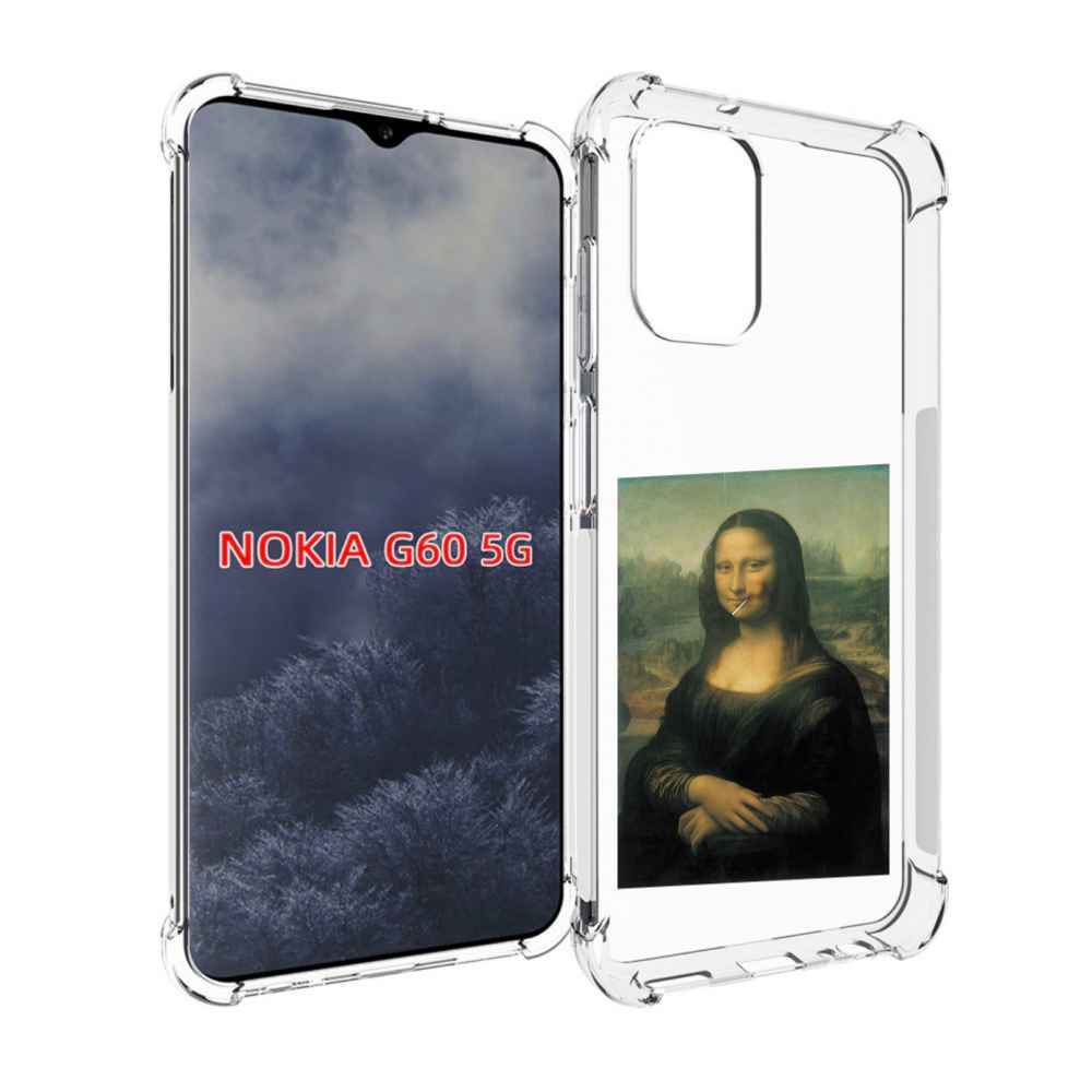 

Чехол MyPads монализа-с-чупачупсом для Nokia G60 5G, Прозрачный, Tocco