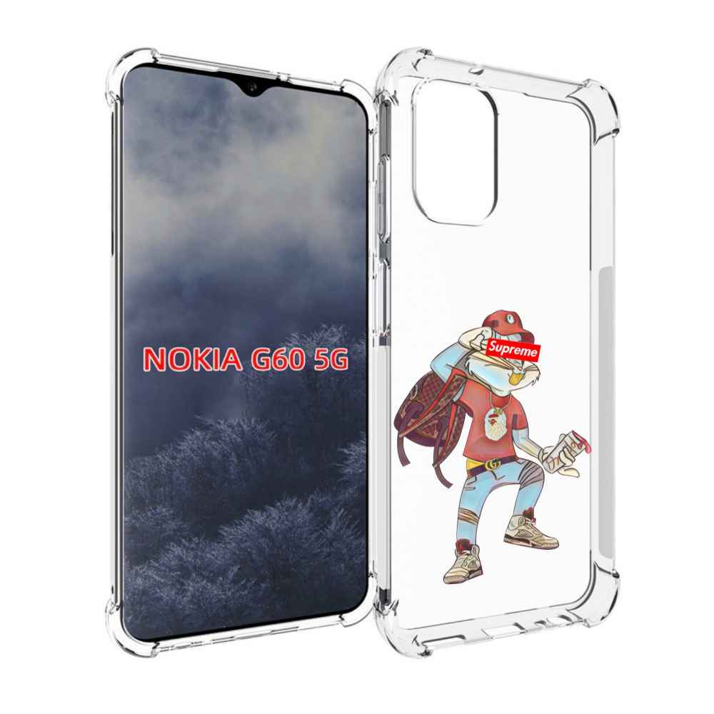 

Чехол MyPads моднявый-заяц детский для Nokia G60 5G, Прозрачный, Tocco