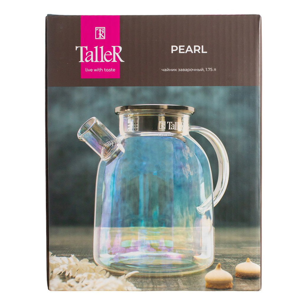

Заварочный чайник TalleR Pearl 1750 мл, Прозрачный