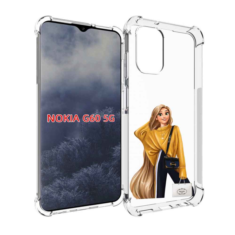 

Чехол MyPads модная-рапунсель женский для Nokia G60 5G, Прозрачный, Tocco