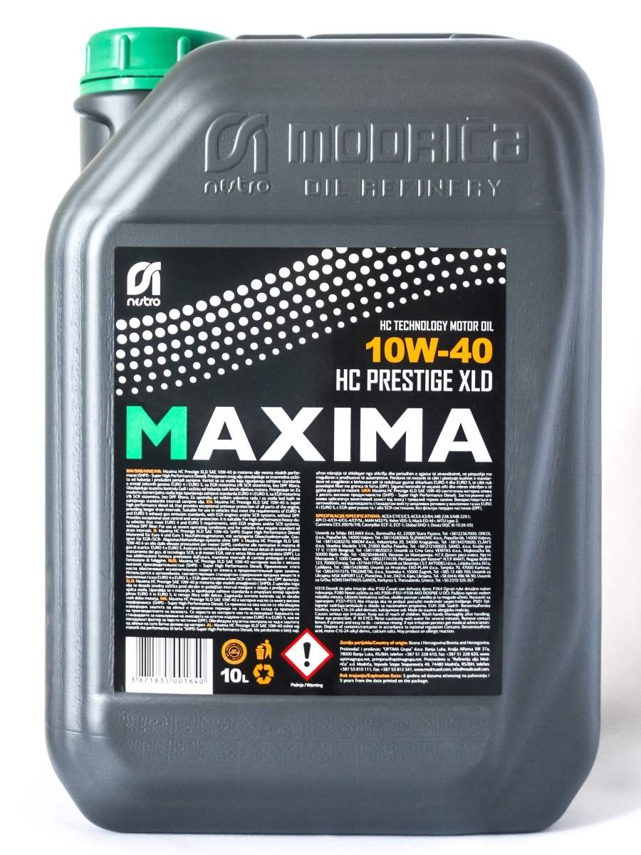 фото Масло моторное nestro maxima hc prestige xld 10w-40, полусинтетическое, 10л, 020020c7