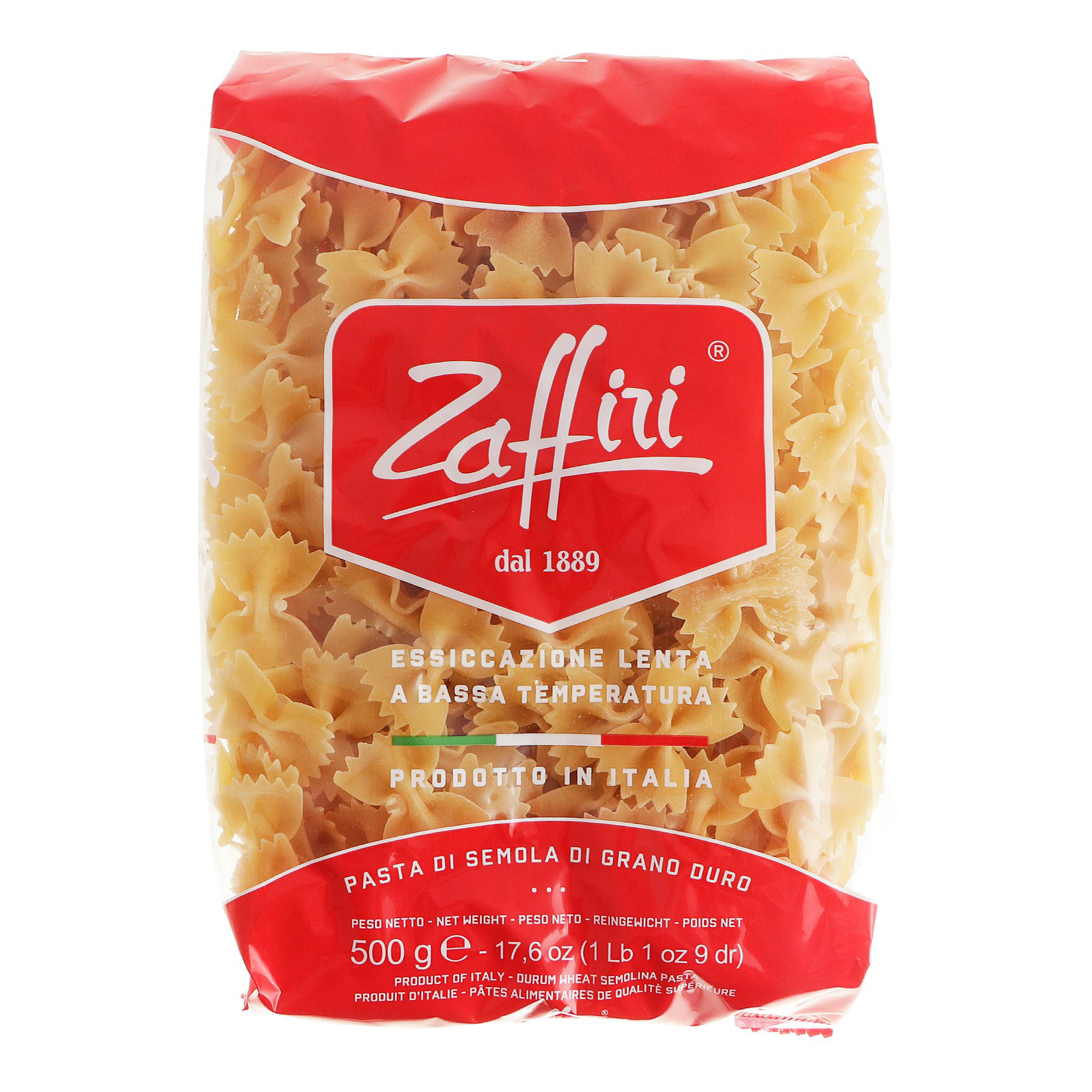 

Макаронные изделия Zaffiri Farfalle 500 г