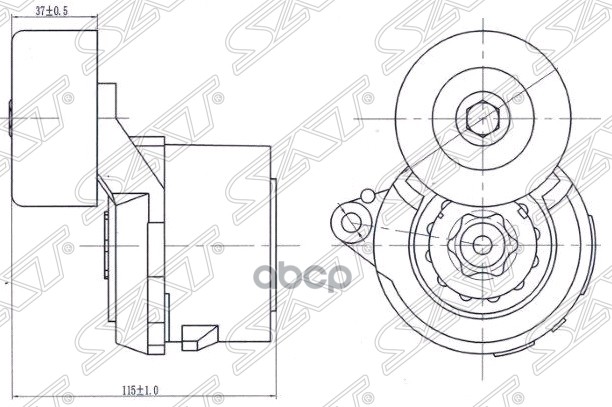

Натяжитель Приводного Ремня Honda Accord 2,4 08- Sat арт. ST-31170-R40-A01