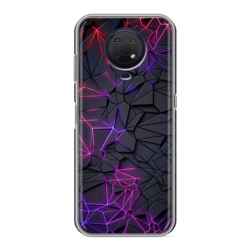 фото Дизайнерский силиконовый чехол для nokia g10 яркая геометрия 100gadgets