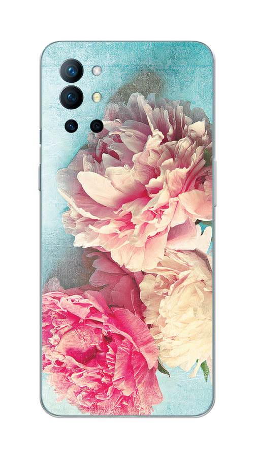 

Чехол Awog на OnePlus 9R / ВанПлас 9R "Пионы new", Голубой, 151650-8
