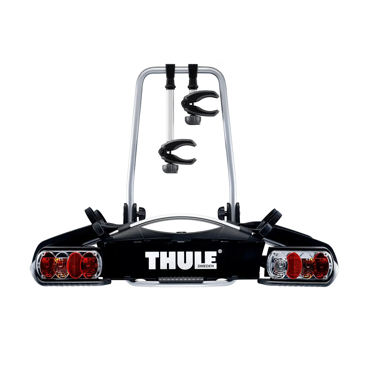 фото Платформа на фаркоп thule euroway для 2-х велосипедов 13 pin 920, серебристо-черный, 1шт