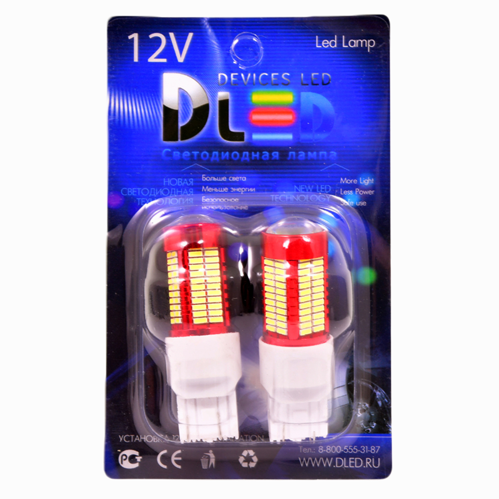 

Светодиодная автомобильная лампа W21W - T20 - 7443 - W3х16q - 106SMD 4014+ Линза 2 шт., W21W - T20 - 7443 - W3х16q - 106SMD 4014+ Линза
