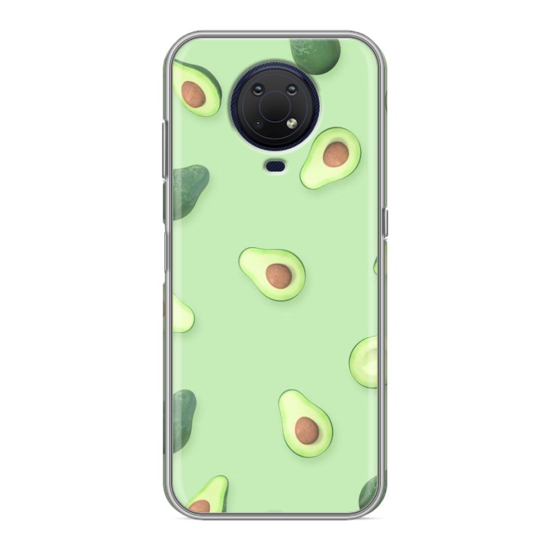 

Дизайнерский силиконовый чехол для Nokia G10 Веселое авокадо