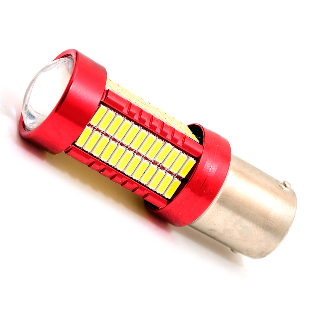 

Светодиодная автомобильная лампа 1156-P21W-S25-BA15s-106SMD 4014+ Линза (1 шт-лампа.), 1156 - P21W - S25 - BA15s - 106SMD 4014+ Линза