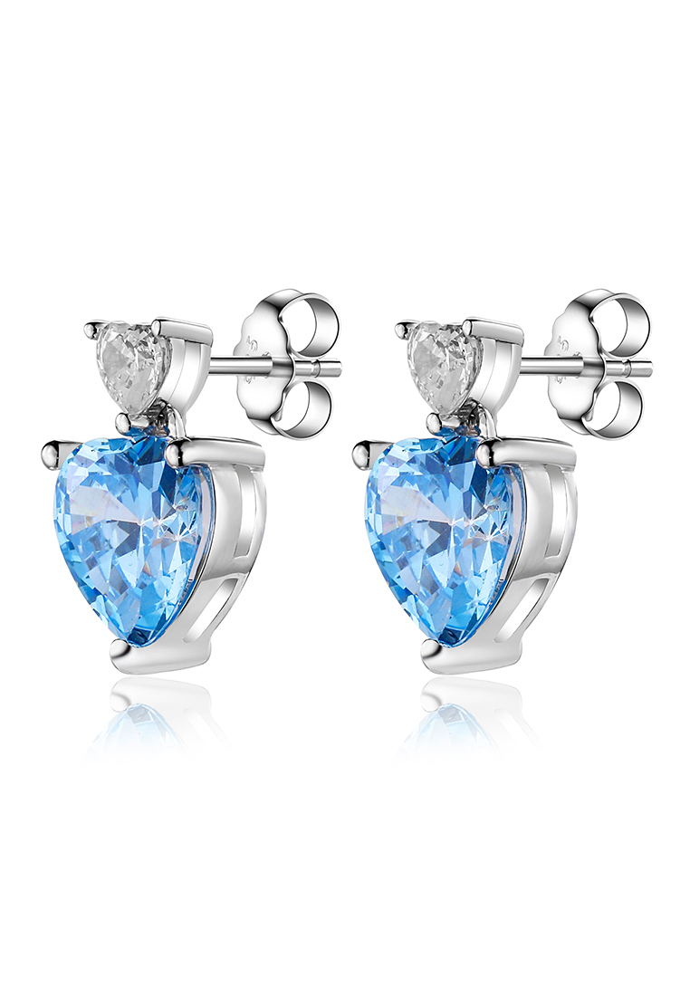 

Серьги подвески из серебра с фианитом Ogisana A42497, A42497