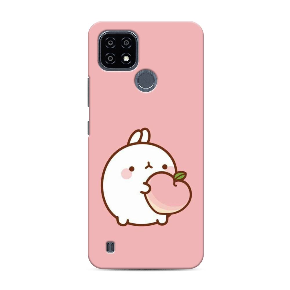 

Чехол Awog "Кролик с персиком" для Realme C25Y, 2510920-1