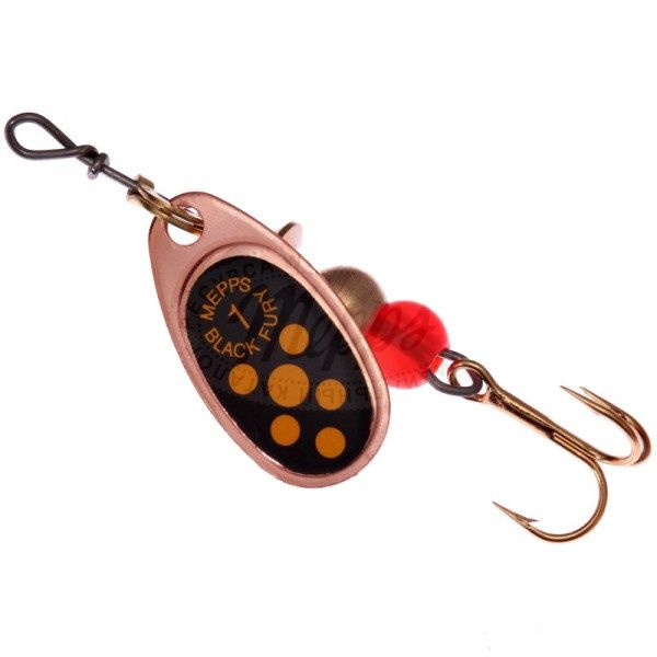 

Блесна вращающаяся Mepps Black Fury , Copper/Yellow ( уп.5шт, Коричневый;желтый