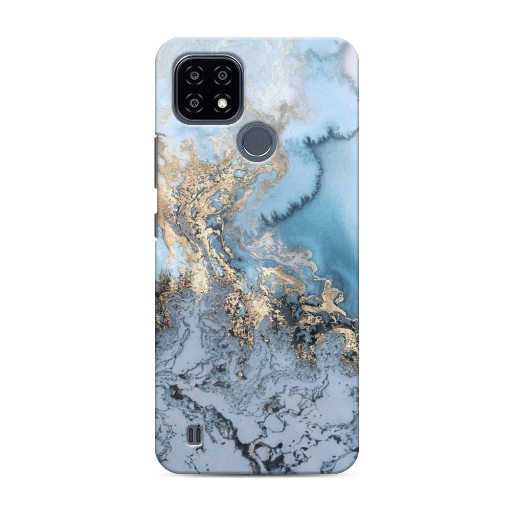 

Чехол Awog "Морозная лавина синяя" для Realme C25Y, 2510920-2