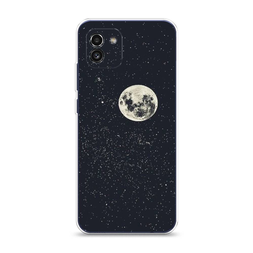

Чехол на Samsung Galaxy A03 "Полнолуние", Красный, 2104950-2