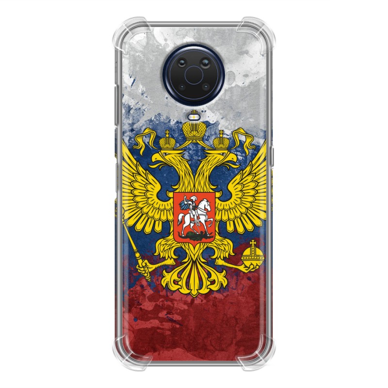 фото Дизайнерский силиконовый чехол для nokia g20 / nokia g10 российский флаг и герб 100gadgets