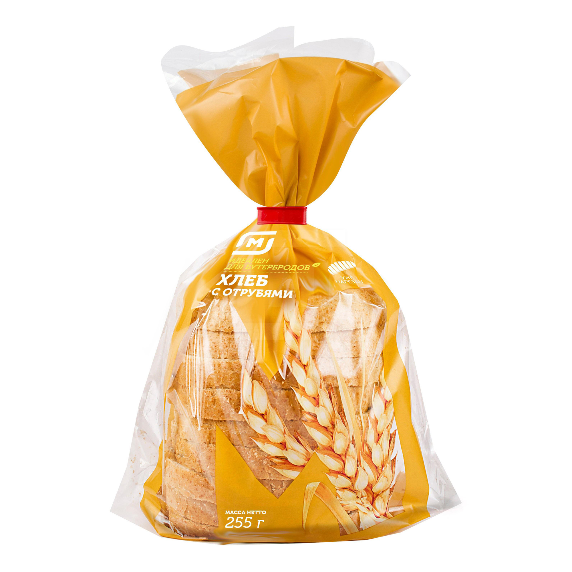 Хлеб Магнит Отрубной кирпич пшеничный 255 г