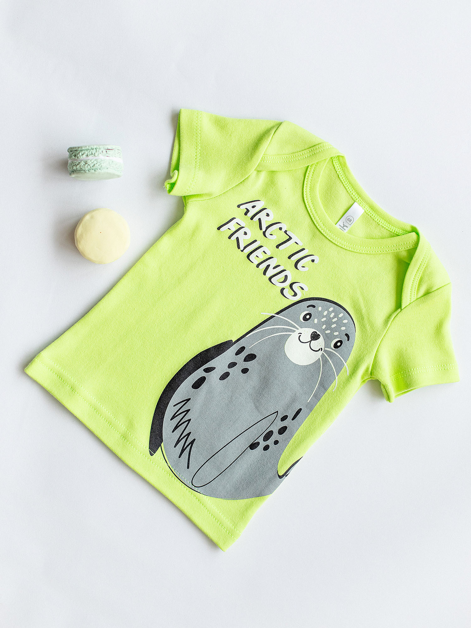 

Футболка детская Batik 001_ОН22 цвет лайм, размер 68, 001_ОН22