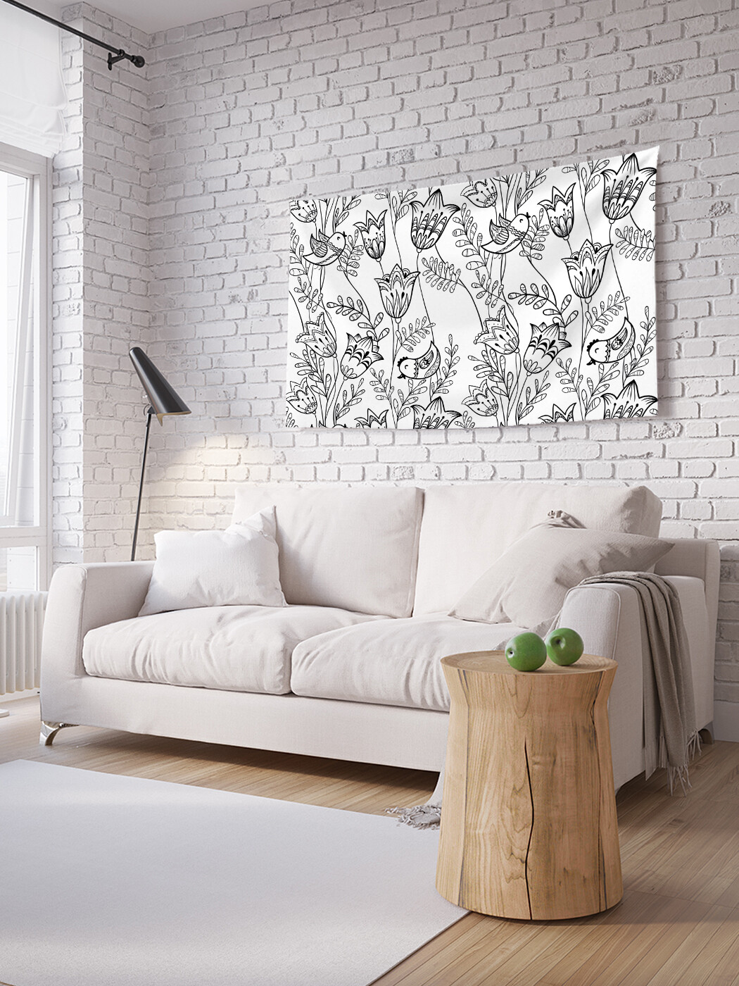 

Горизонтальное фотопанно JoyArty Птички невелички, из ткани, 100х150 см